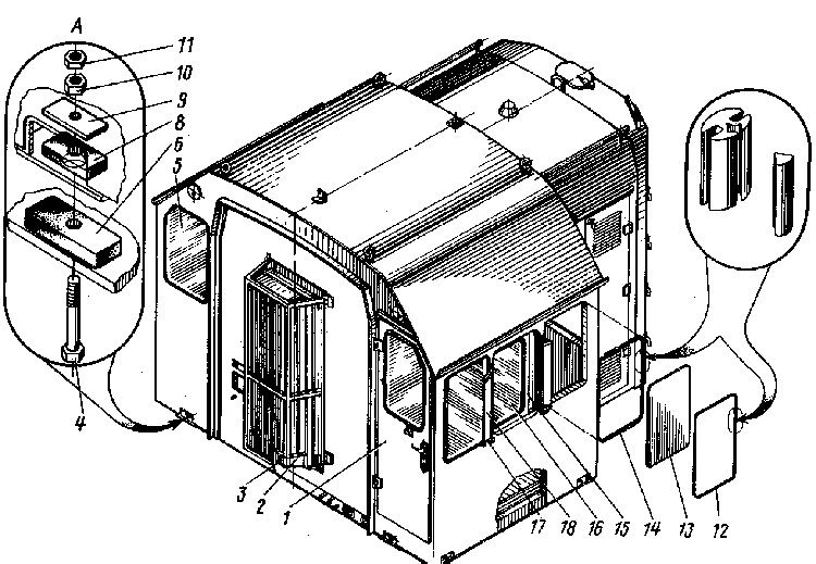 Кабина тепловоза